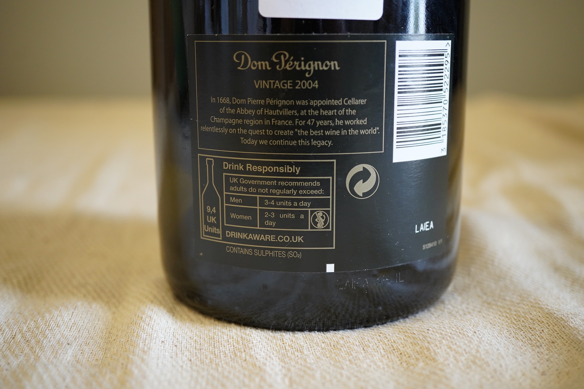 Champagne: Dom Perignon, 2004